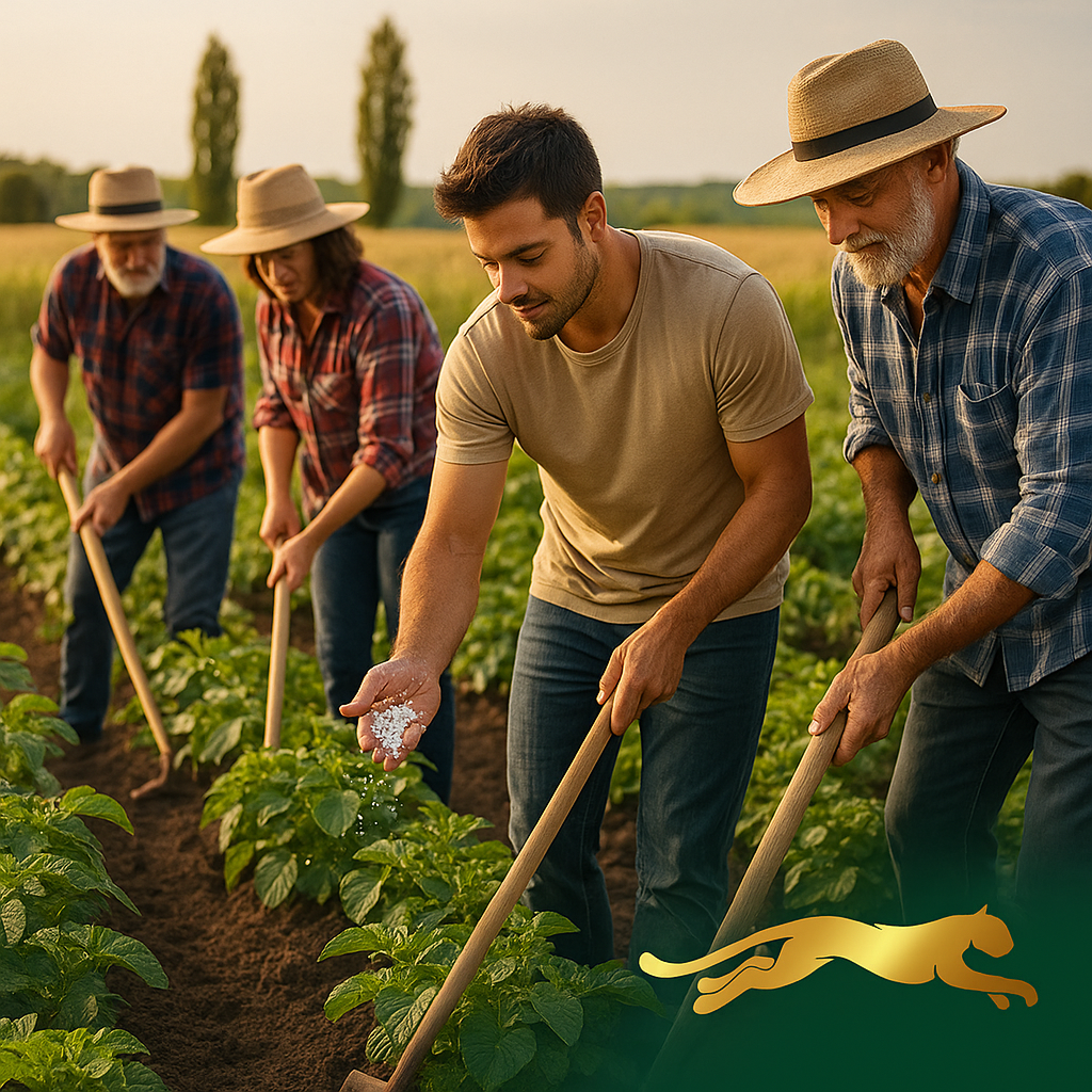 Golden Leopard Gold Inorganic Fertilizer NPK powder/granular (15-15-15)